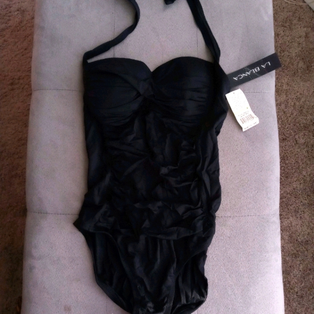 NWT La Blanca One-Piece Retro Style Swimsuit